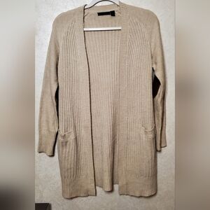 RDI Beige Open-Front Cardigan